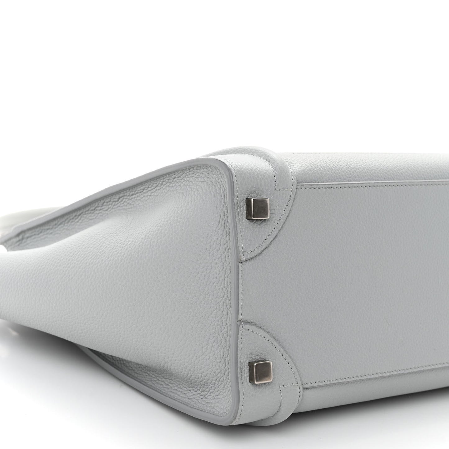 Baby Drummed Calfskin Micro Luggage Sky