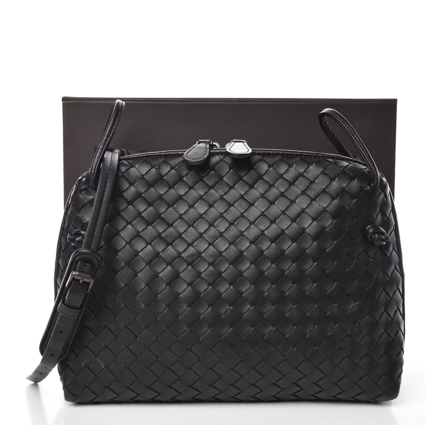 Nappa Intrecciato Nodini Bag Black