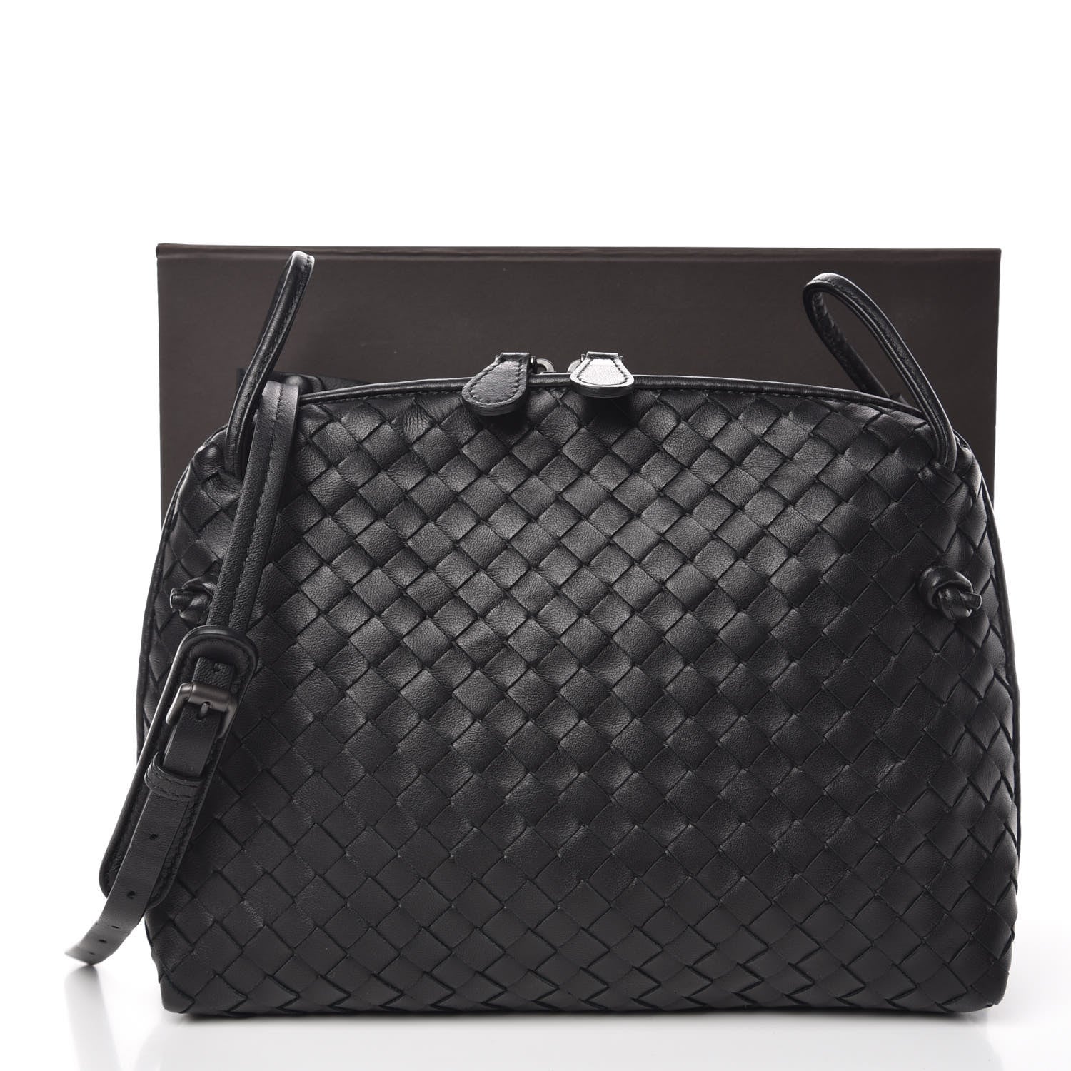 Bottega Veneta Nappa Intrecciato Nodini Bag Black 11 of 11