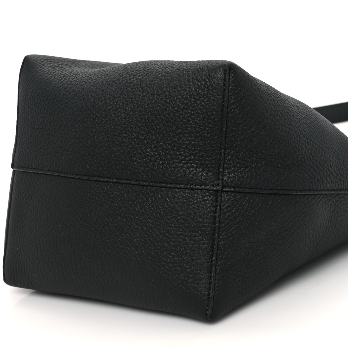 Grained Calfskin Medium N/S Park Tote Black