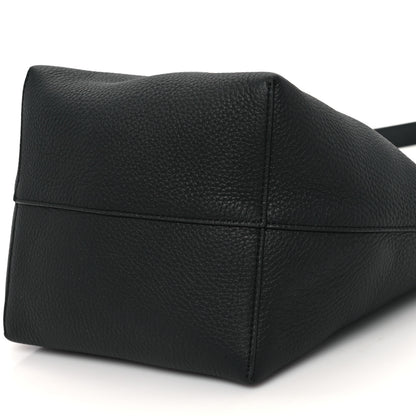 The Row Grained Calfskin Medium N/S Park Tote Black 9 of 11