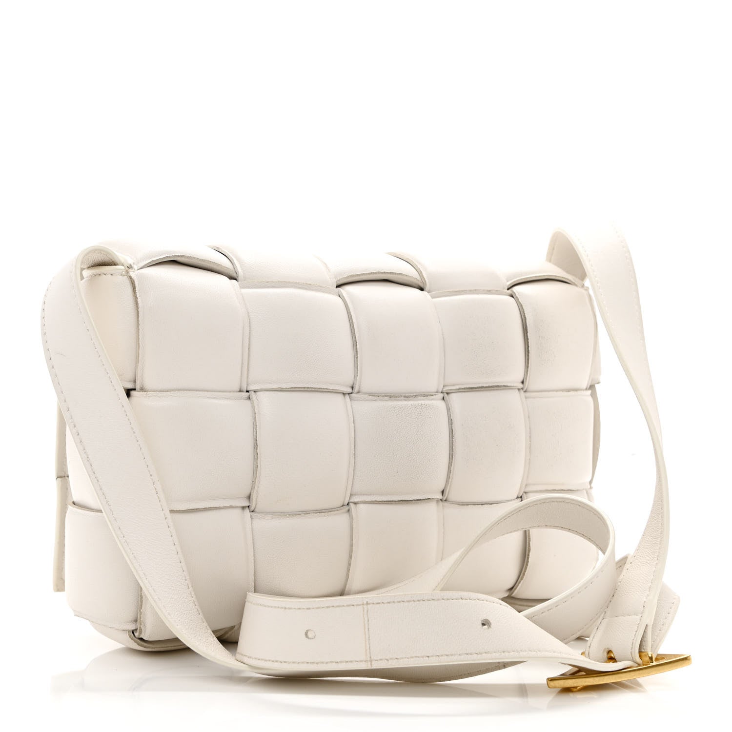 Bottega Veneta Nappa Maxi Intreccio Padded Cassette Crossbody Bag Chalk 3 of 12