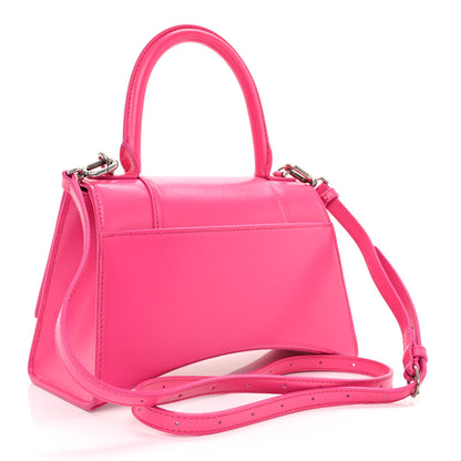 Balenciaga Shiny Box Calfskin Small Hourglass Top Handle Bag Acid Fuchsia 3 of 8