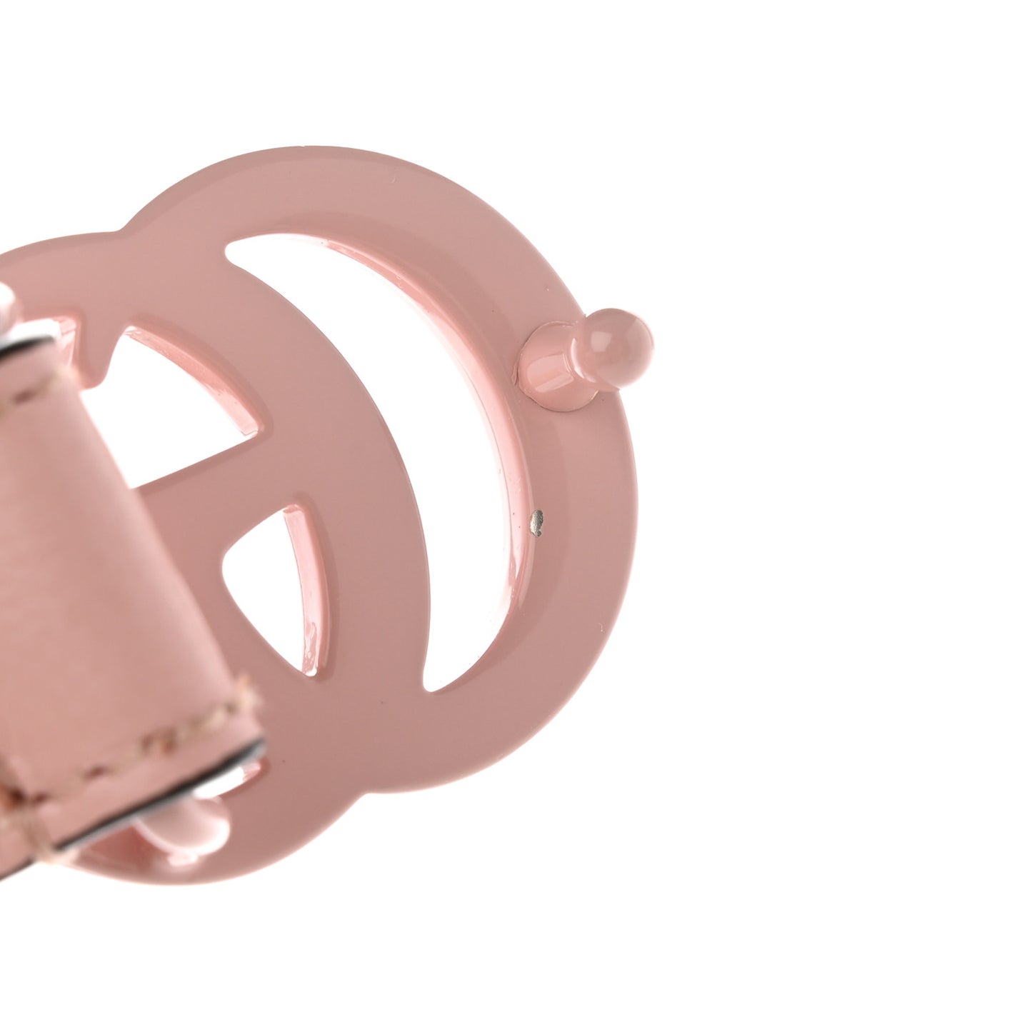 Azalea Calfskin Enamel Monochrome Double G 20mm Belt 95 38 Perfect Pink