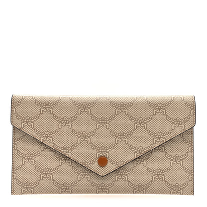 MCM Lauretos Nappa Himmel Continental Pouch Oatmeal 1 of 7