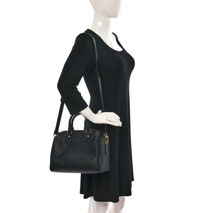 Louis Vuitton Empreinte Monogram Giant Speedy Bandouliere 25 Black 2 of 12