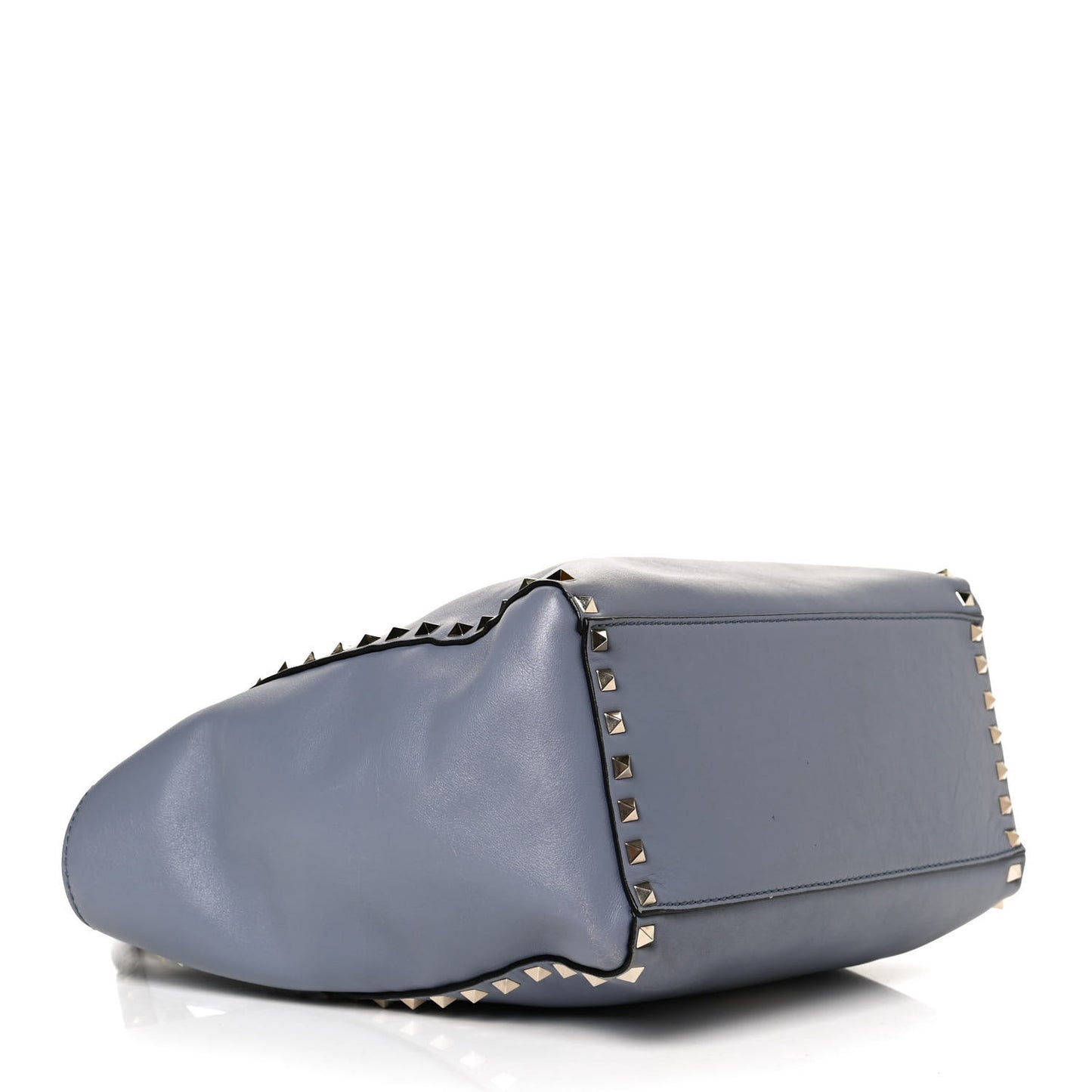Vitello Rockstud Double Handle Tote London Stone