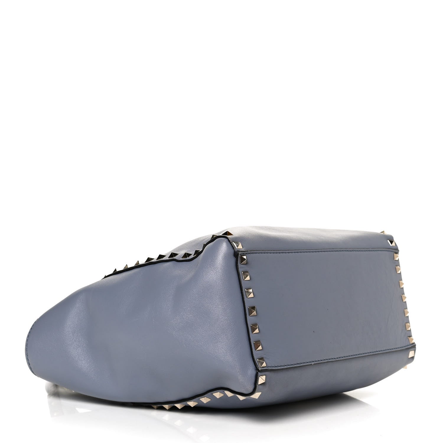 Valentino Garavani Vitello Rockstud Double Handle Tote London Stone 4 of 12