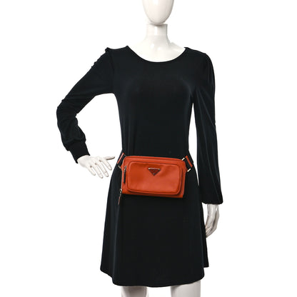 Prada Saffiano Belt Bag Papaya 2 of 10