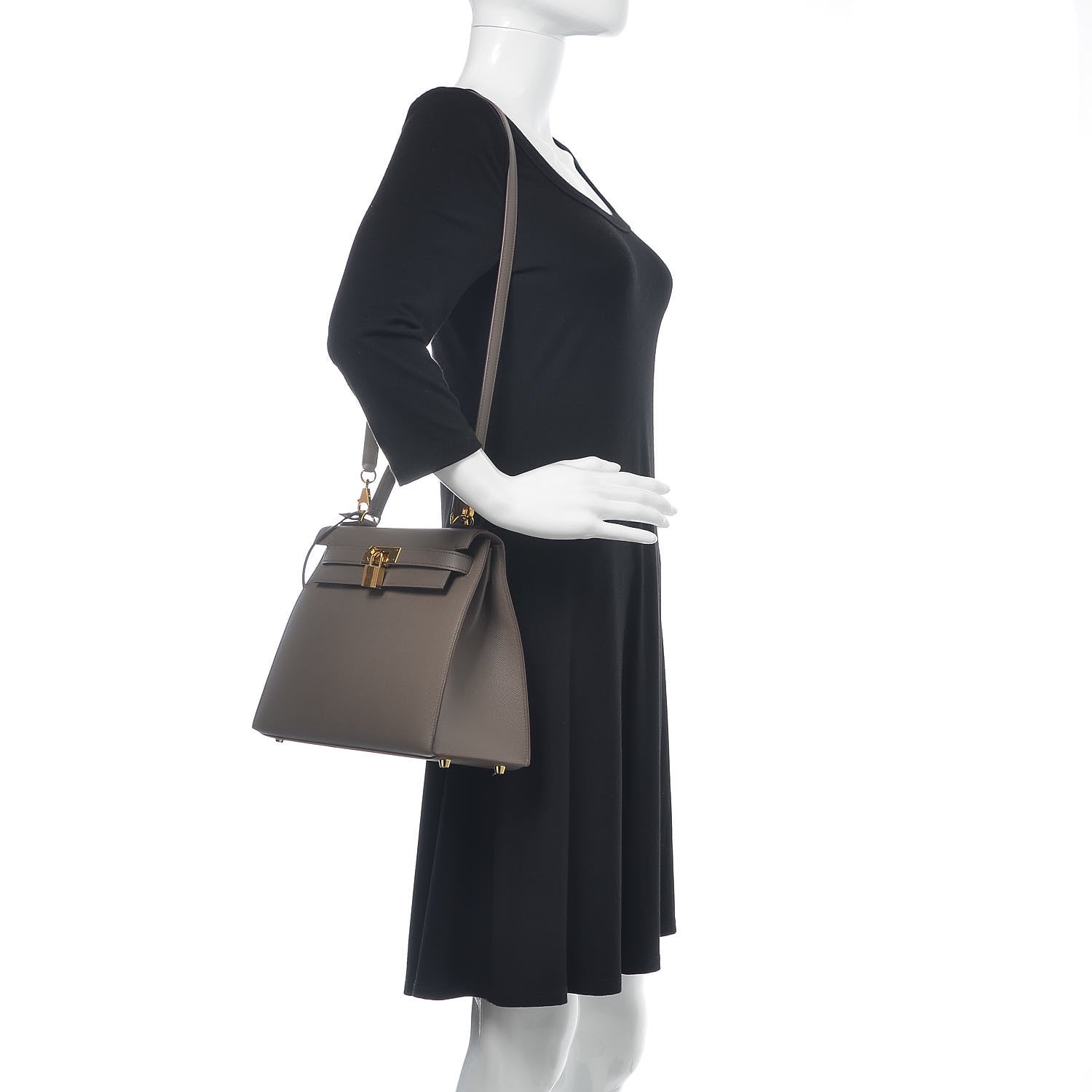 Hermes Epsom Kelly Sellier 28 Etain 3 of 34