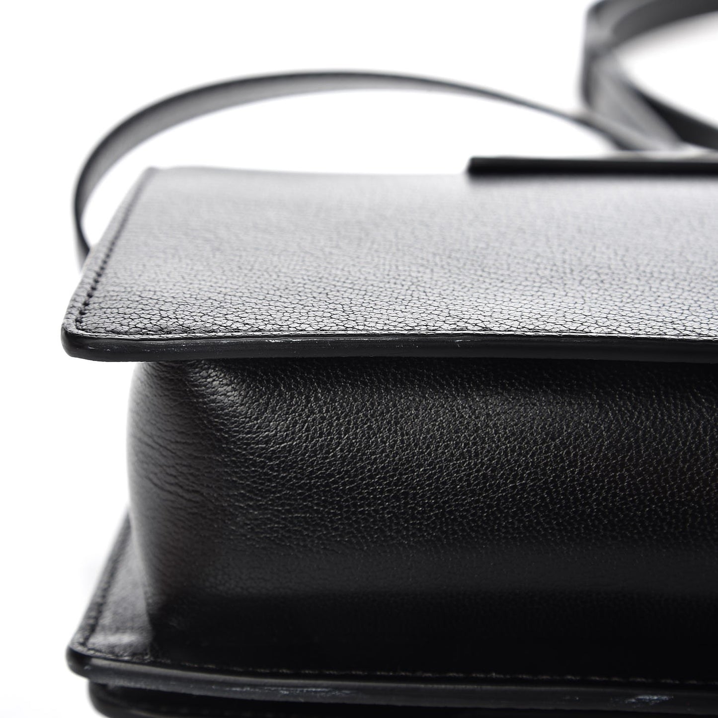 Goatskin Infinity Flap Bag Black