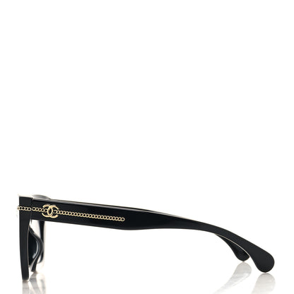 Chanel Acetate Square Sunglasses 5509-A Black 3 of 9