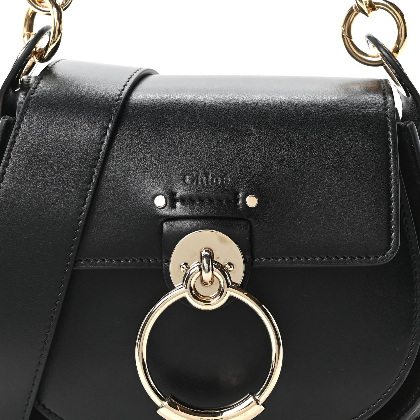 Calfskin Small Tess Bag Black