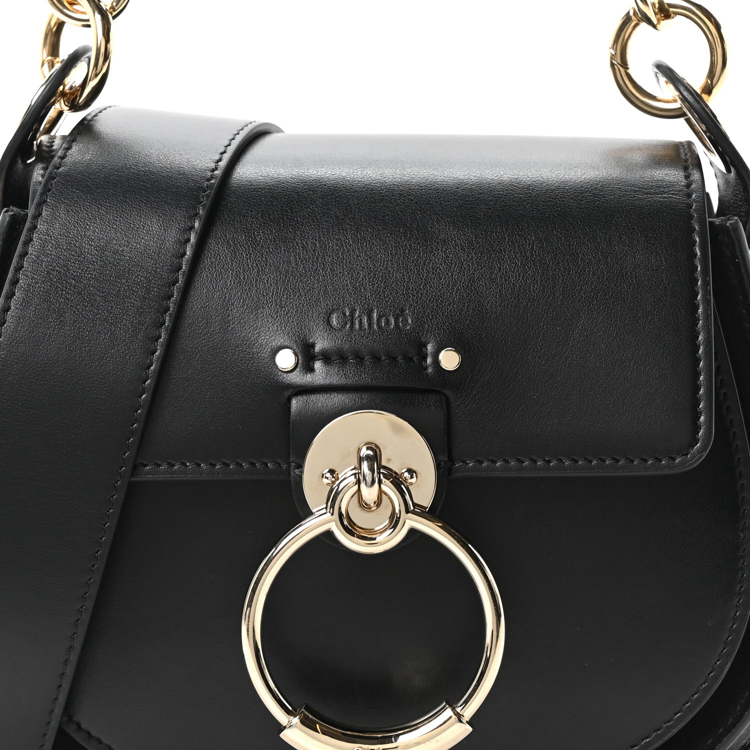 Chloe Calfskin Small Tess Bag Black 8 of 10