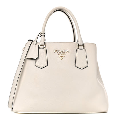 Prada Vitello Daino Shoulder Bag White 1 of 20