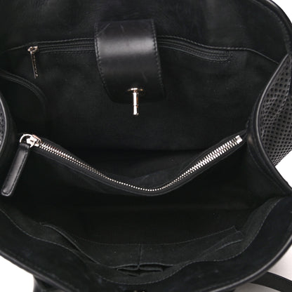 Chanel Calfskin Perforated Up In The Air Tote Black 4 of 4