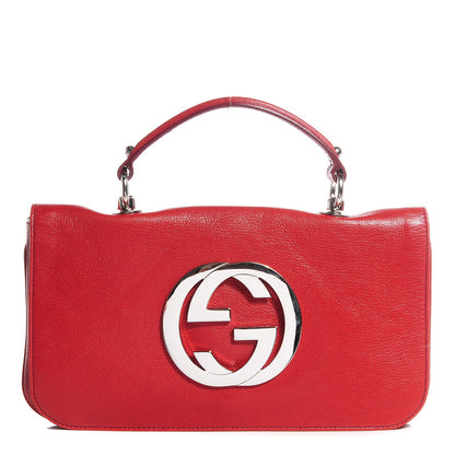 Gucci Leather Blondie Flap Red 1 of 7