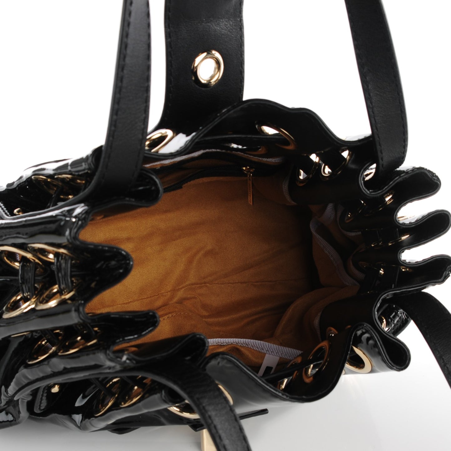 Patent Studded Ramona Black