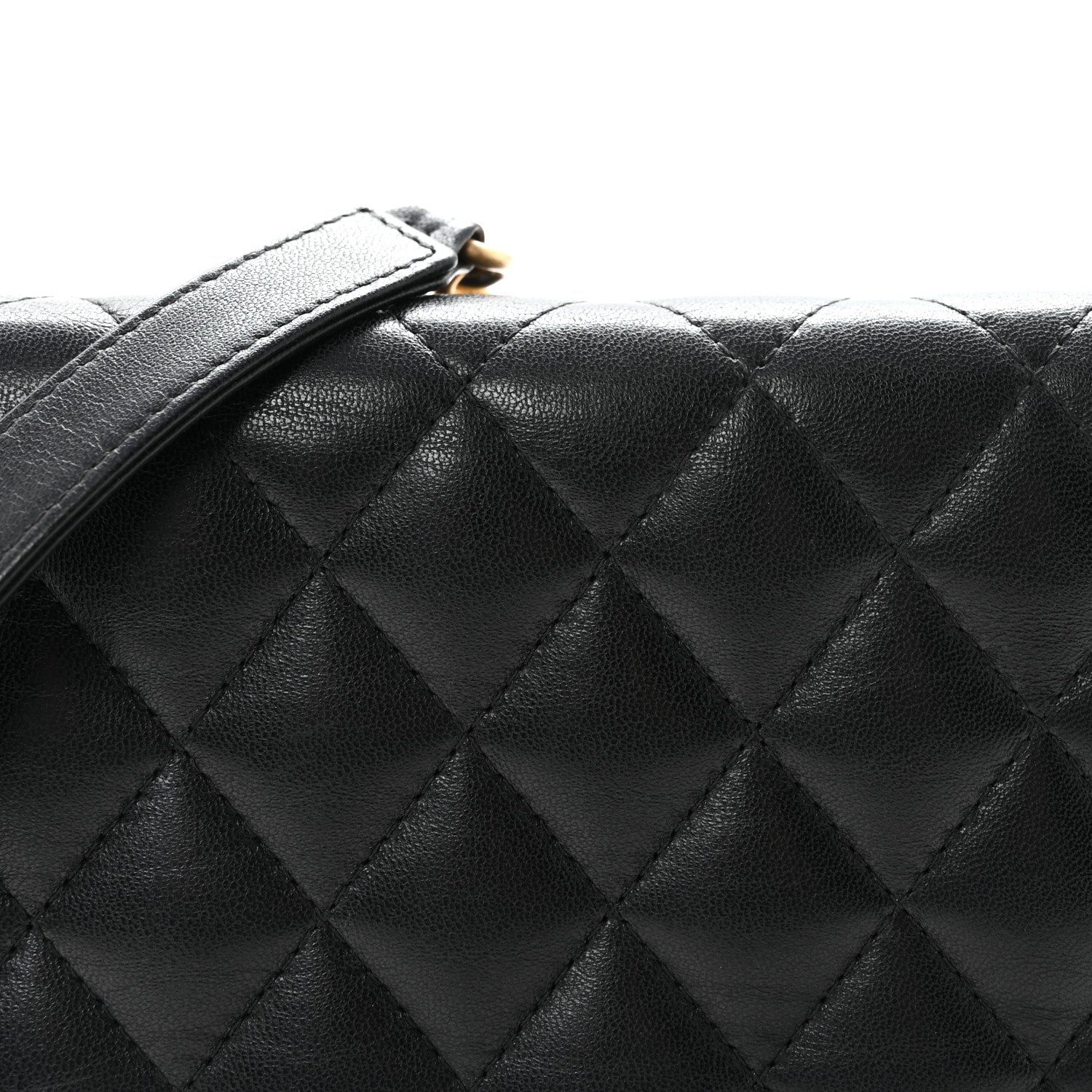 Chanel Lambskin Quilted Boy Wallet On Chain WOC Black 9 of 11