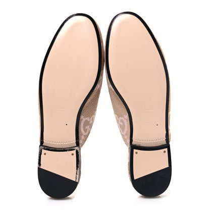 Gucci Monogram Macro GG Nappa Charlotte Womens Princetown Slippers 36 Beige Perfect Pink 7 of 11