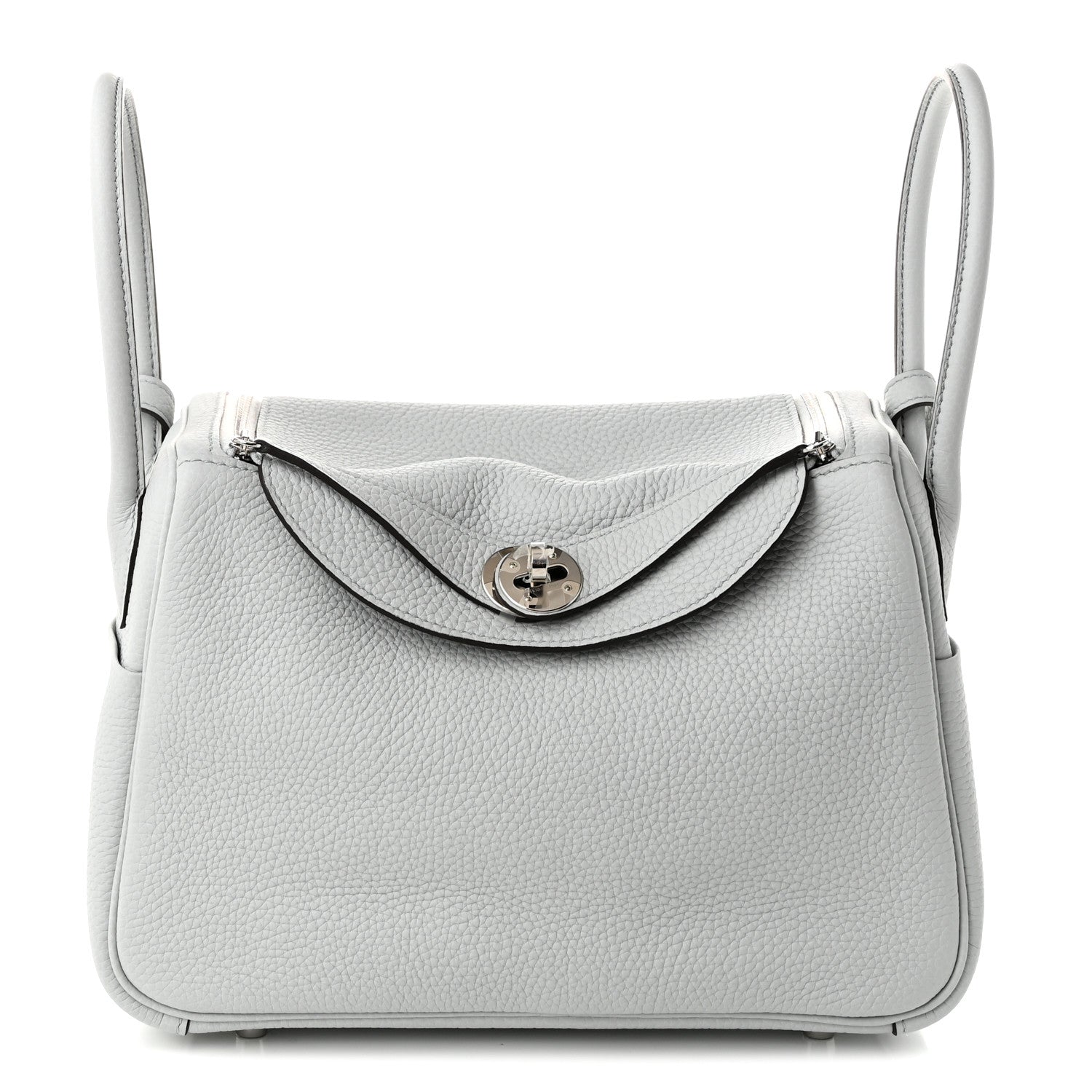 Hermes Taurillon Clemence Lindy 26 Bleu Pale 1 of 10