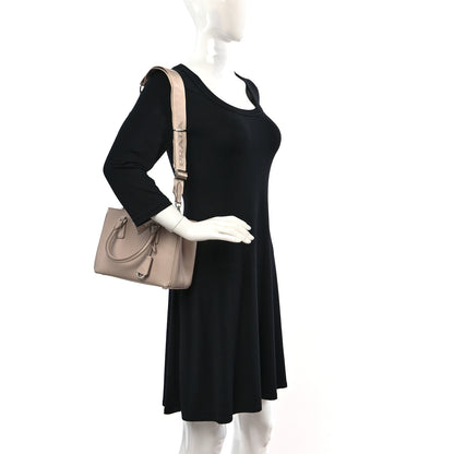 Prada Saffiano Lux Micro Galleria Shoulder Bag Ninfea 2 of 9