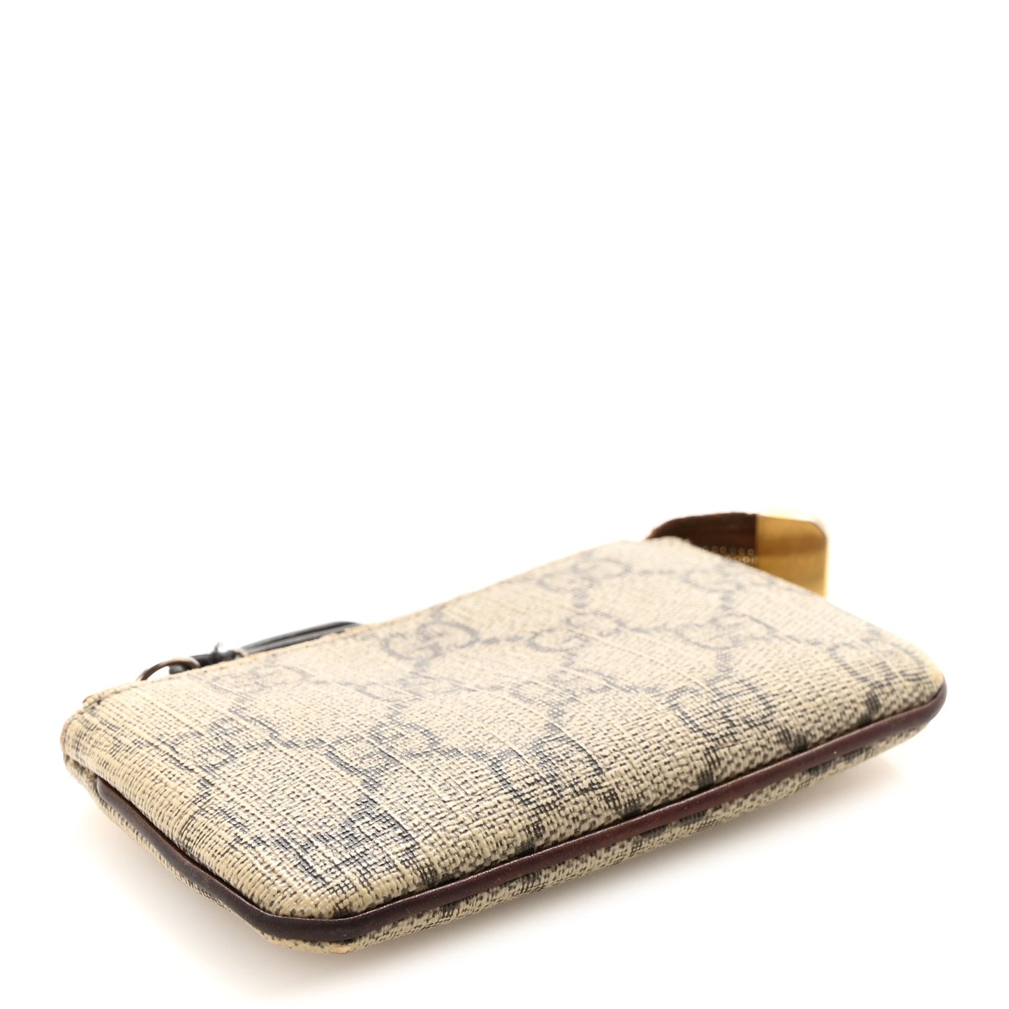 GG Supreme Monogram Key Case Brown