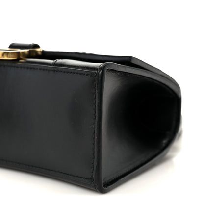 Balenciaga Shiny Box Calfskin Hourglass Top Handle Bag XS Black 10 of 10