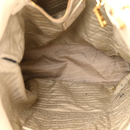 Prada Vitello Daino Side Pocket Tote Talco 5 of 21
