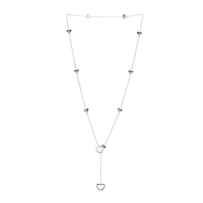 Tiffany Sterling Silver Heart Lariat Necklace 3 of 6