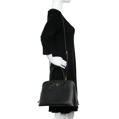 Prada Saffiano Lux Medium Promenade Tote Black 2 of 9