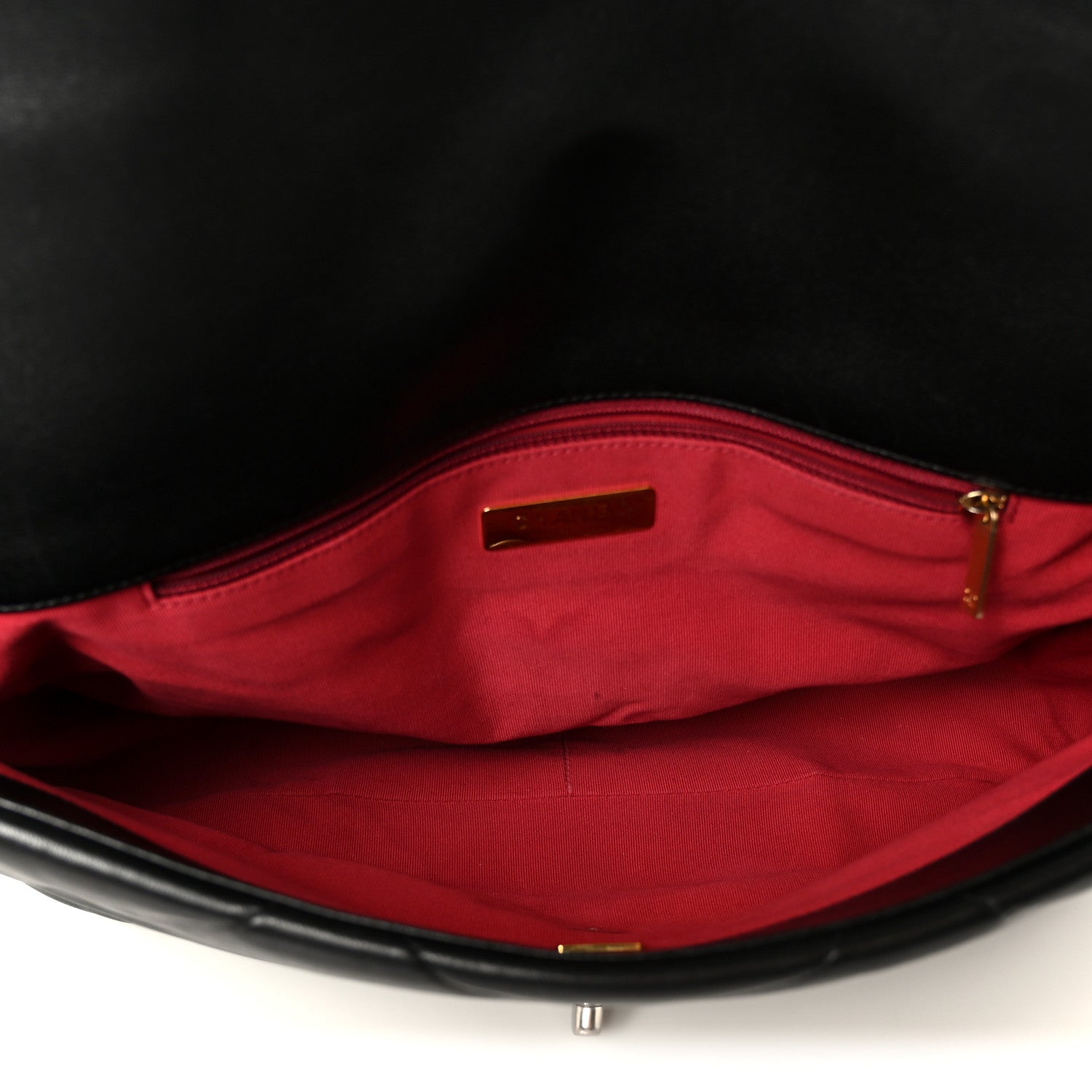 Chanel Lambskin Quilted Maxi Chanel 19 Flap Black 5 of 10