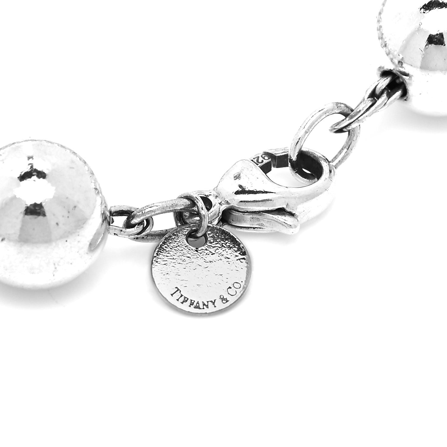 Tiffany Sterling Silver 10mm HardWear Ball Bracelet 5 of 5