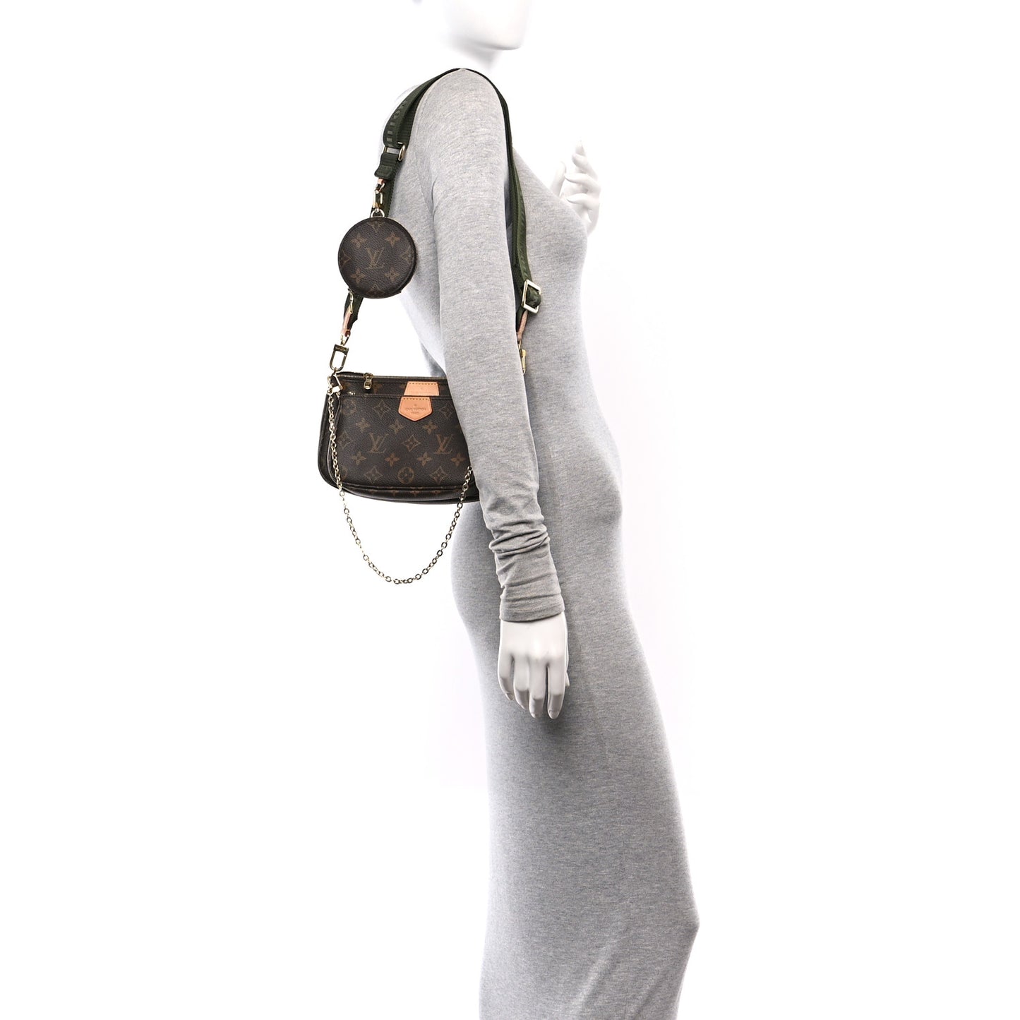 Monogram Multi Pochette Accessories Kaki