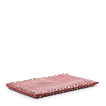 Valentino Garavani Vitello Large Rockstud Zip Wristlet Pouch Rosso Valentino 3 of 9
