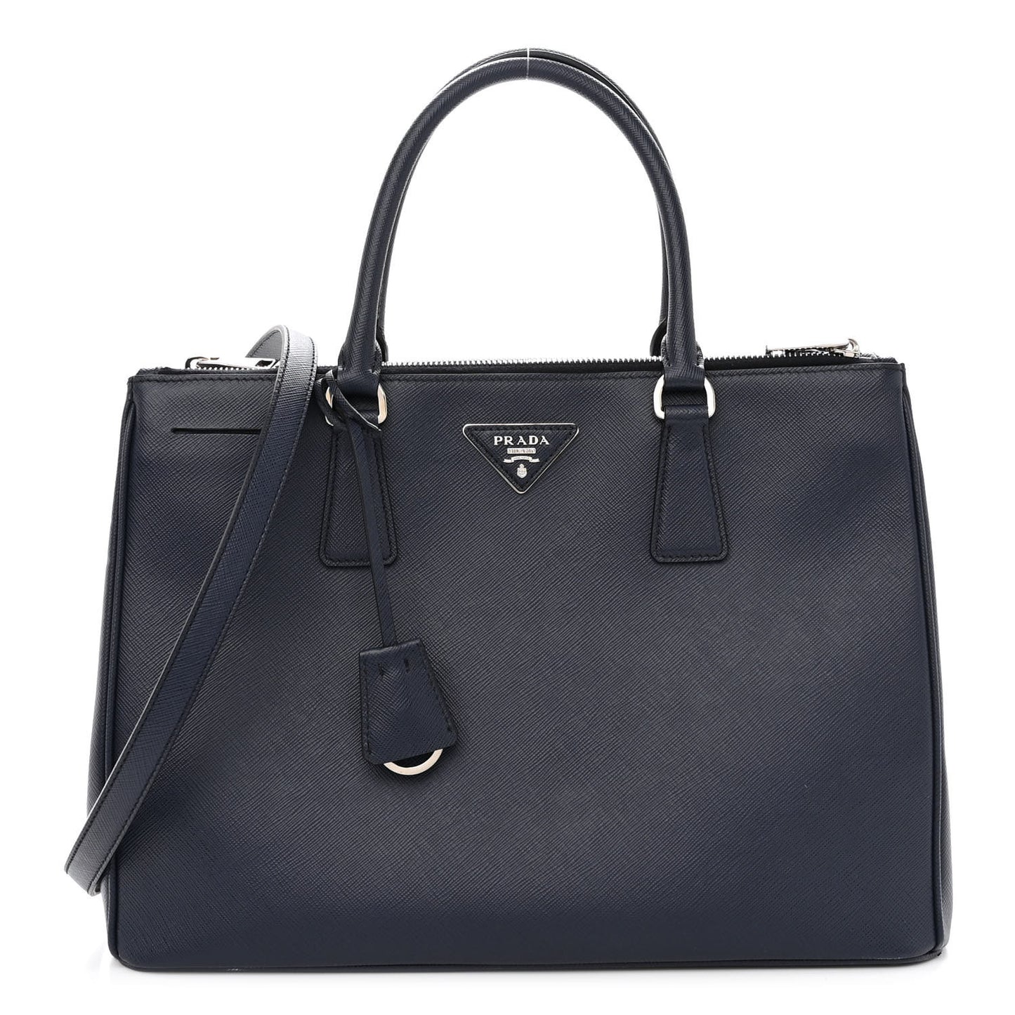 Saffiano Lux Large Galleria Double Zip Tote Baltico