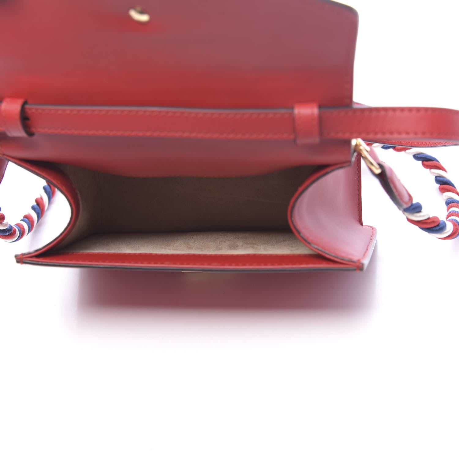 Gucci Calfskin Mini Sylvie Top Handle Bag Hibiscus Red 5 of 12