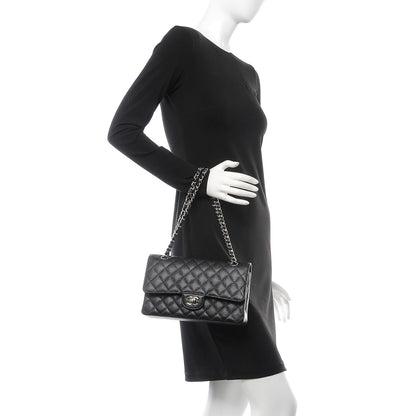 Chanel Caviar Quilted Medium Double Flap Black 2 of 8
