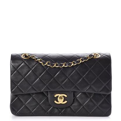 Chanel Lambskin Quilted Small Double Flap Black 1 of 8