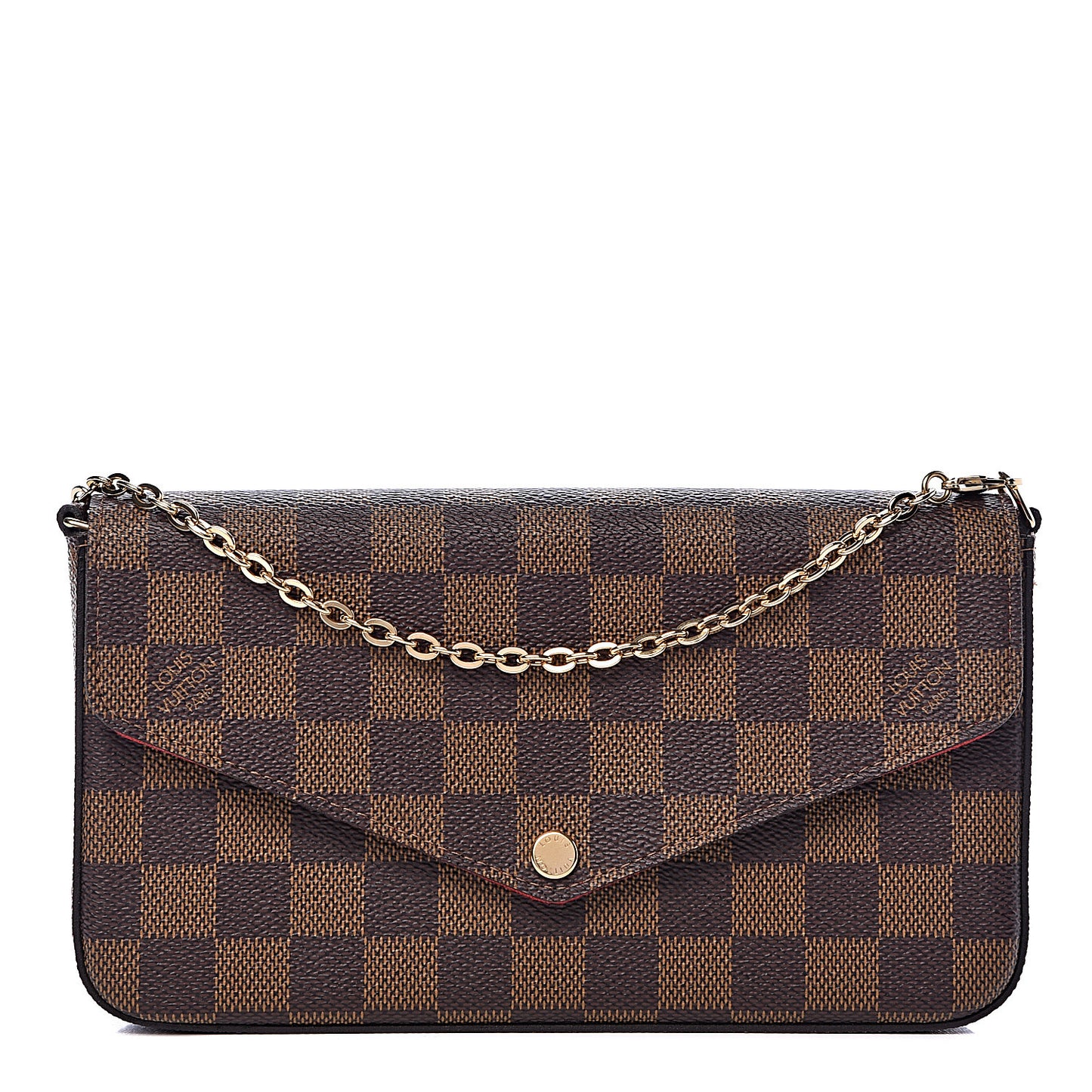 Damier Ebene Pochette Felicie Chain Wallet