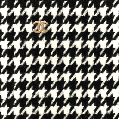 Chanel Tweed Houndstooth Chanel 22 Removable Pouch Black Ecru 6 of 6