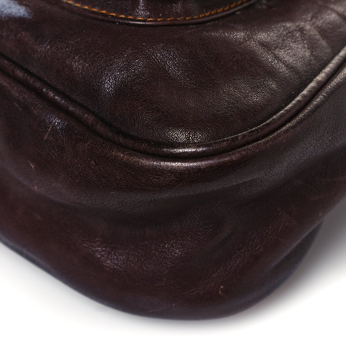 Calfskin Large Gaucho Double Saddle Bag Brown