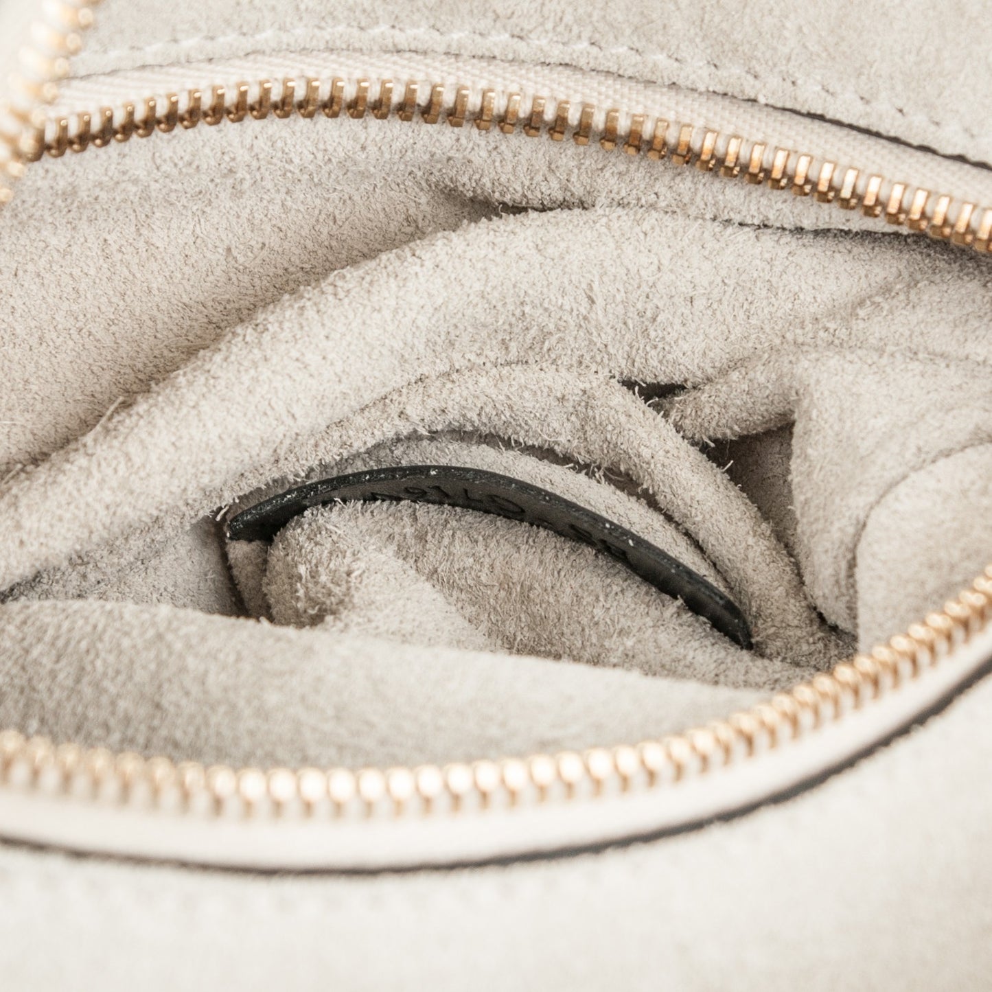 Grained Calfskin C-Rockee Fringe Hobo Light Ivory