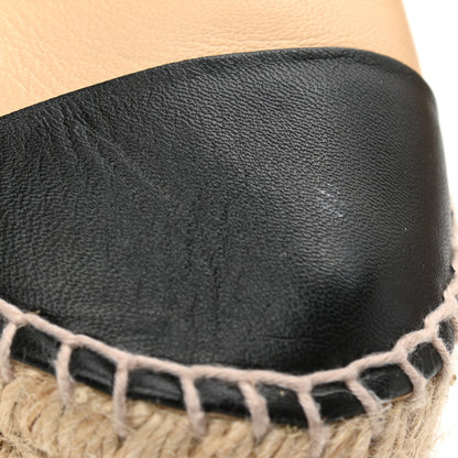 Chanel Lambskin CC Espadrilles 40 Beige Black 12 of 12