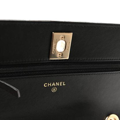 Chanel Lambskin Quilted Trendy CC Wallet On Chain WOC Black 6 of 11