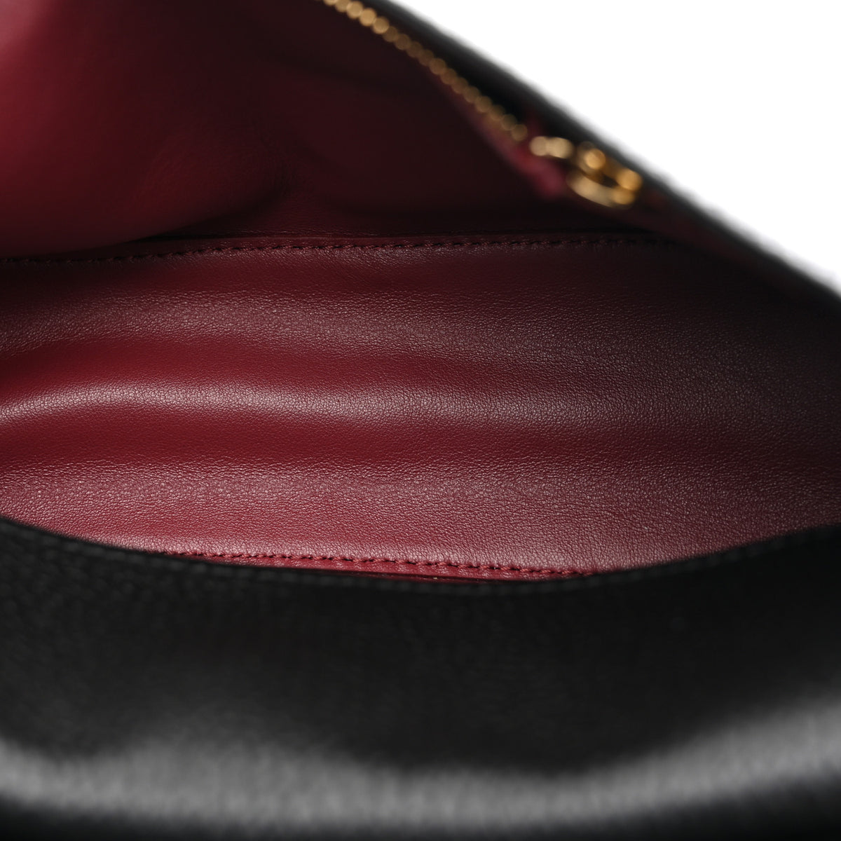 Grained Calfskin Mini Souplissimo Maxi Flap Black