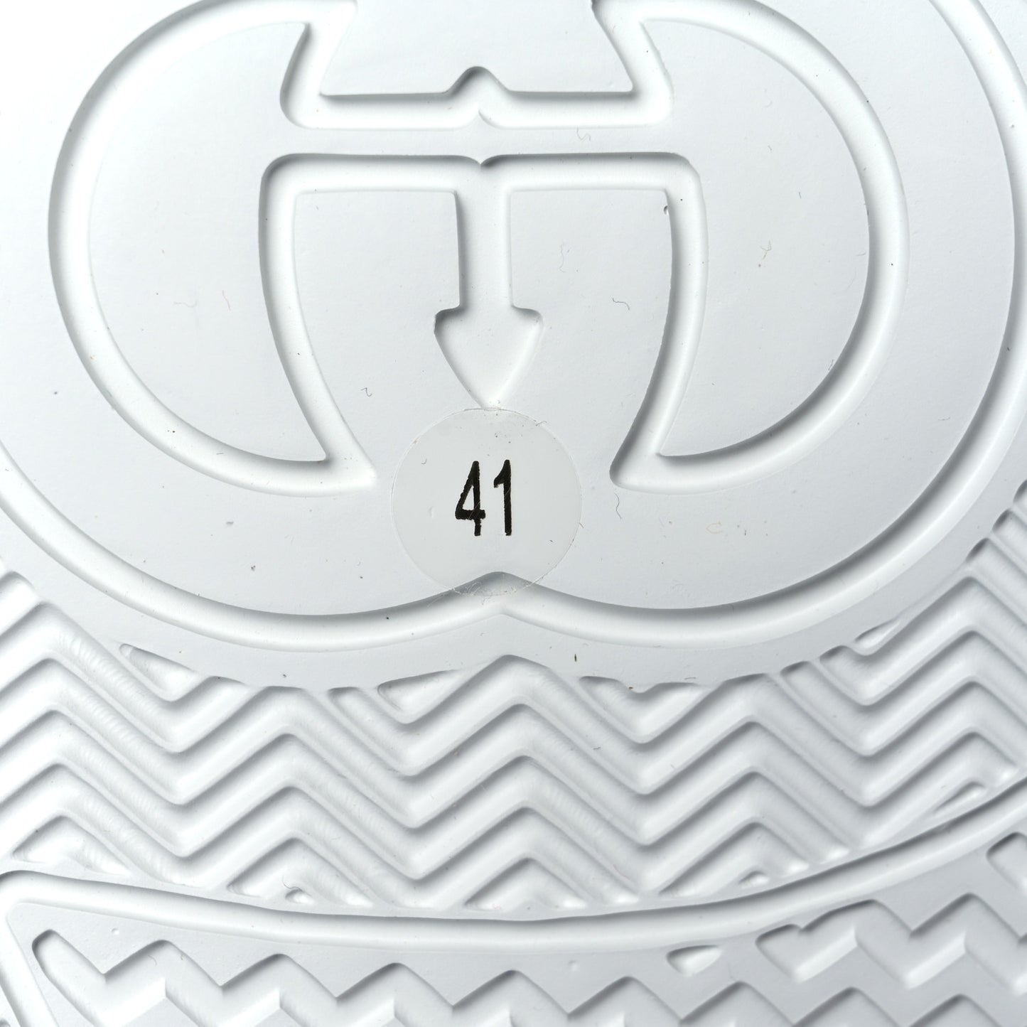 Calfskin Web Perforated Womens Platform 55mm Sneakers 41 White Bright Splash