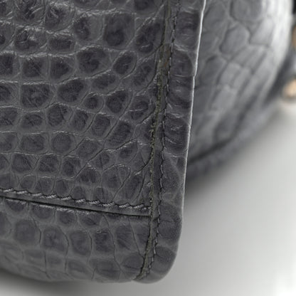 Balenciaga Calfskin Crocodile Embossed Giant 12 Gold Hardware City Gris Beton 11 of 13