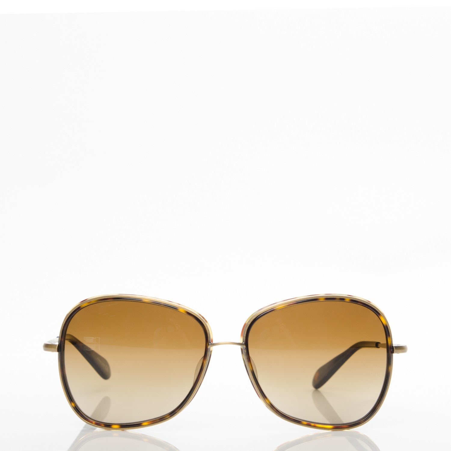 Oliver Peoples Emely Aviator Sunglasses Havana 3 of 7