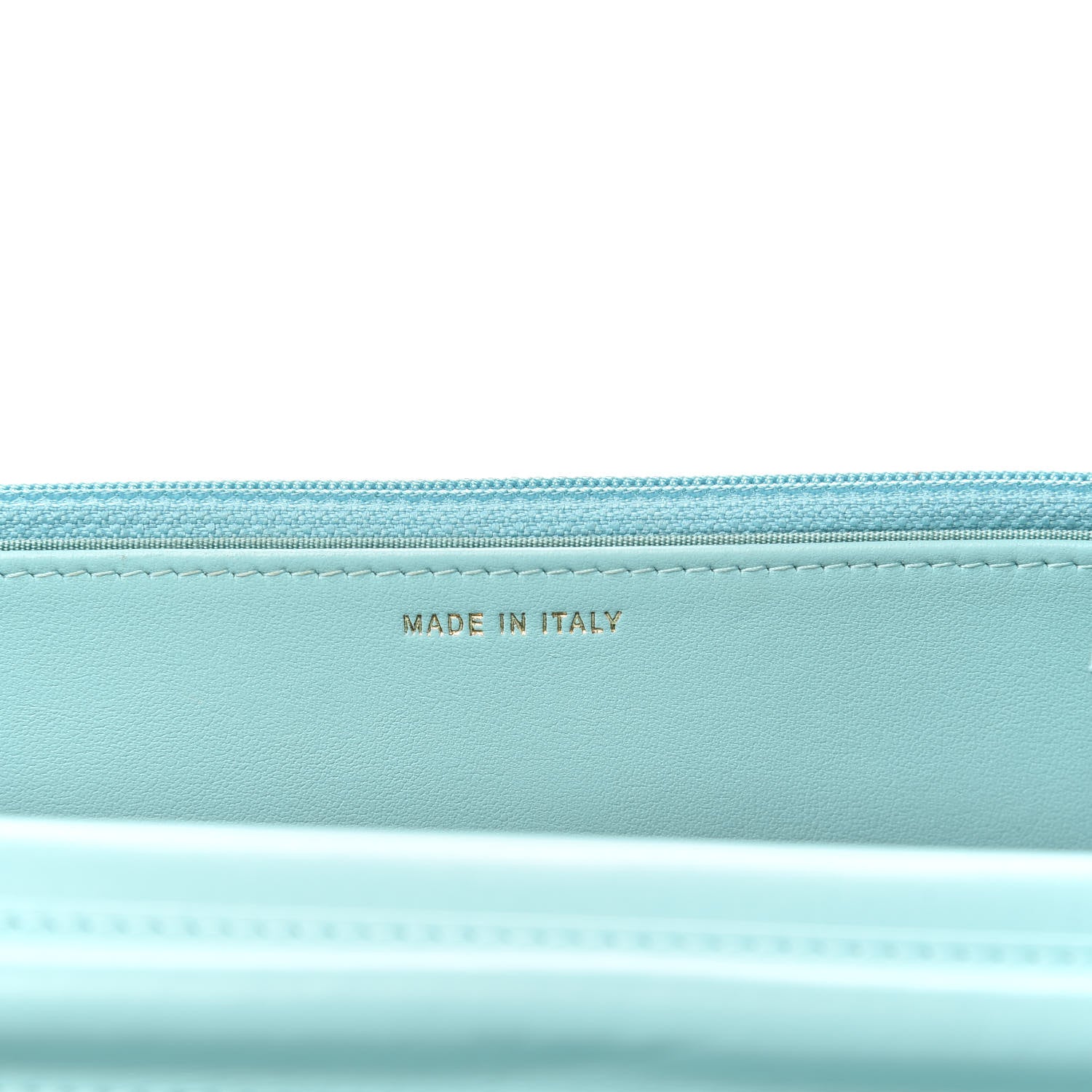 Chanel Caviar Quilted Boy Wallet On Chain WOC Light Blue 7 of 14
